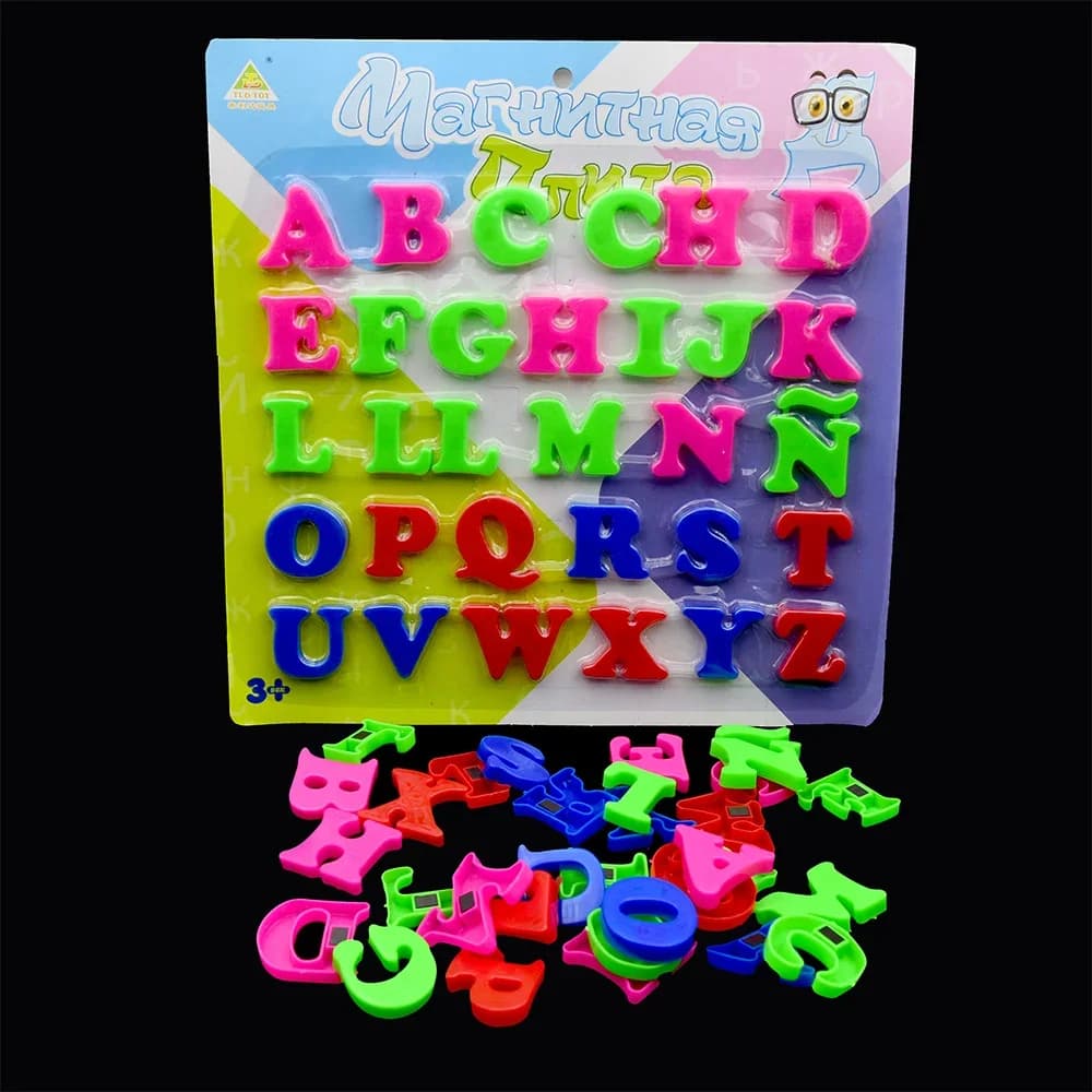 Magneti spagnoli Alfabeto per frigorifero ABC Lettere magnetiche Frigorifero maiuscole Apprendimento Giocattolo educativo Regali per bambini Magnete per frigorifero