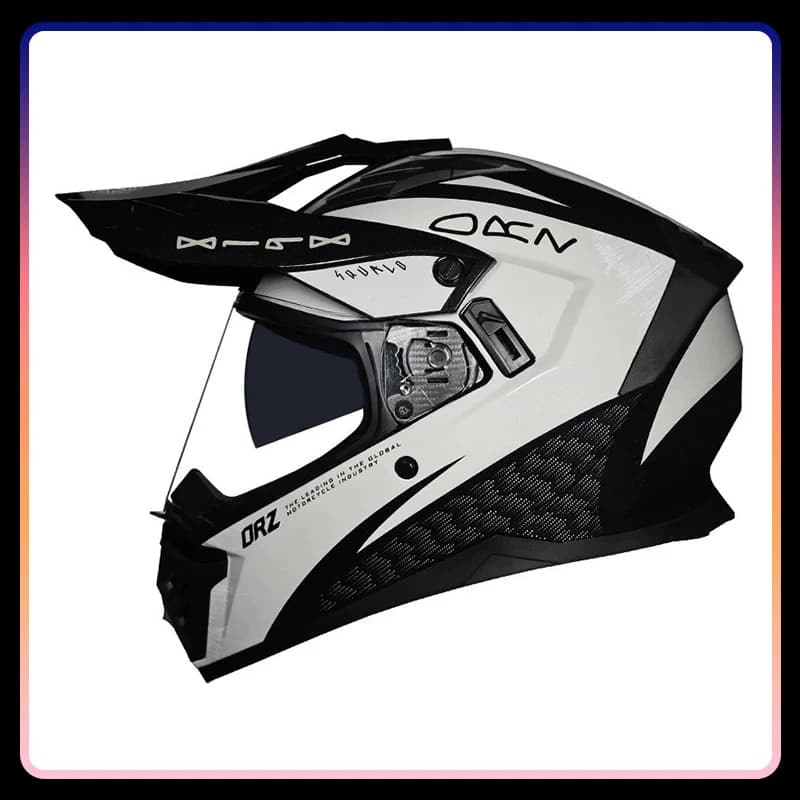 Casco moto integrale a doppia lente DOT Motocross Casco fuoristrada Dirt Bike Racing Capacete Dirtbike Downhill AM DH Cross Helm