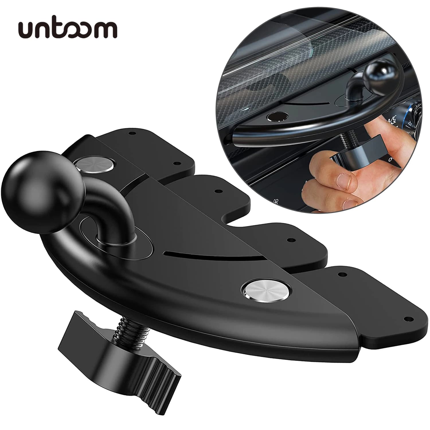 Base Universale con Testa a Sfera da 17mm per Supporto Telefono da Auto con Slot CD, Rotazione a 360°, Accessori per Supporto Cellulare da Auto