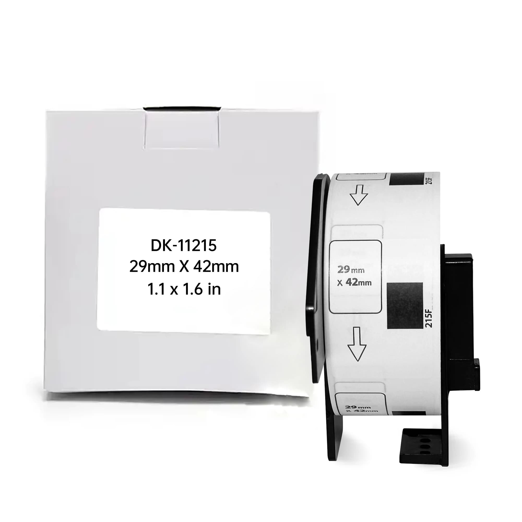 Etichette termiche compatibili Brother DK-11215 29mm x 42mm, 700 etichette per rotolo con cartuccia porta-etichette