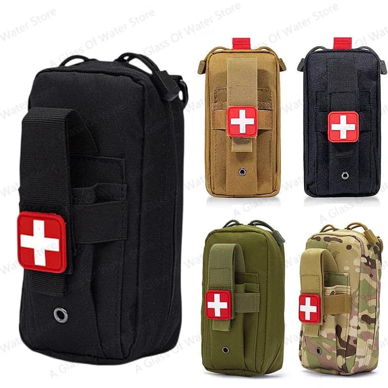 Kit di pronto soccorso Borsa EDC MOLLE Borsa da esterno Laccio emostatico Forbici Marsupio
