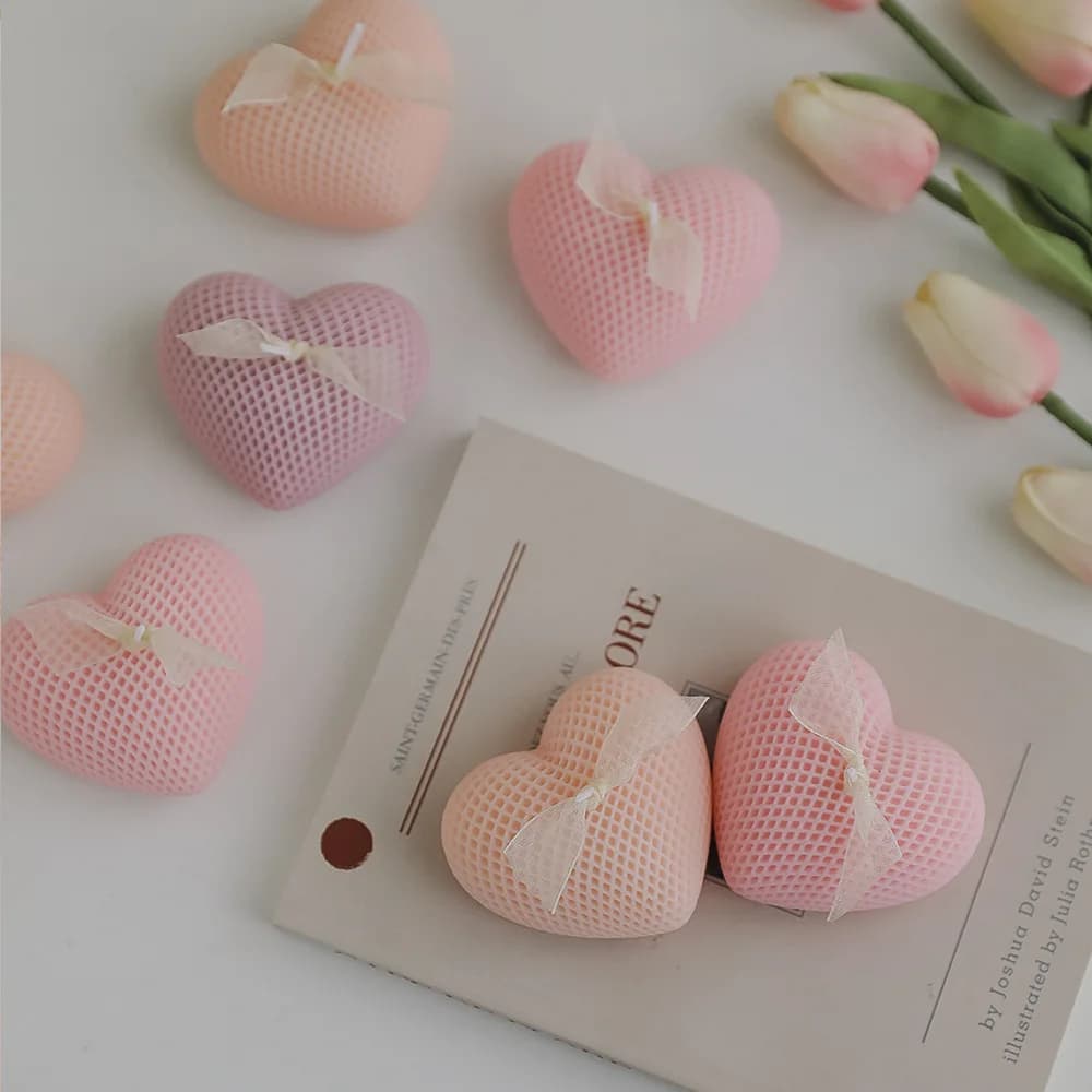 Candela Profumata Personalizzata a Forma di Cuore per San Valentino, Fragranza per la Casa