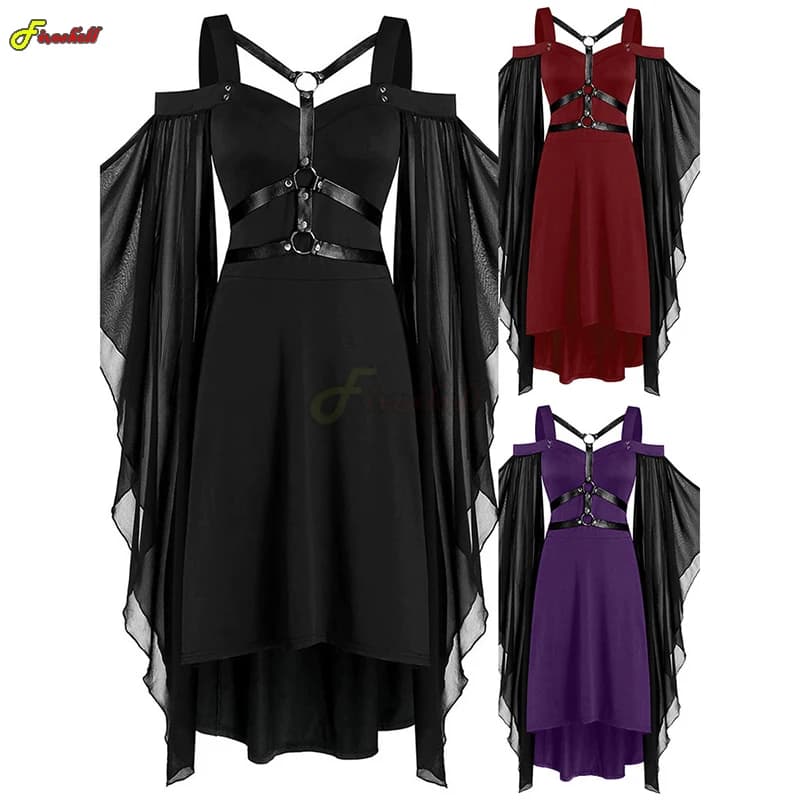 Costumi di Halloween Cosplay medievali per le donne vestito vittoriano da strega di carnevale donna gotico Retro corte Victoria Plus Size Dress