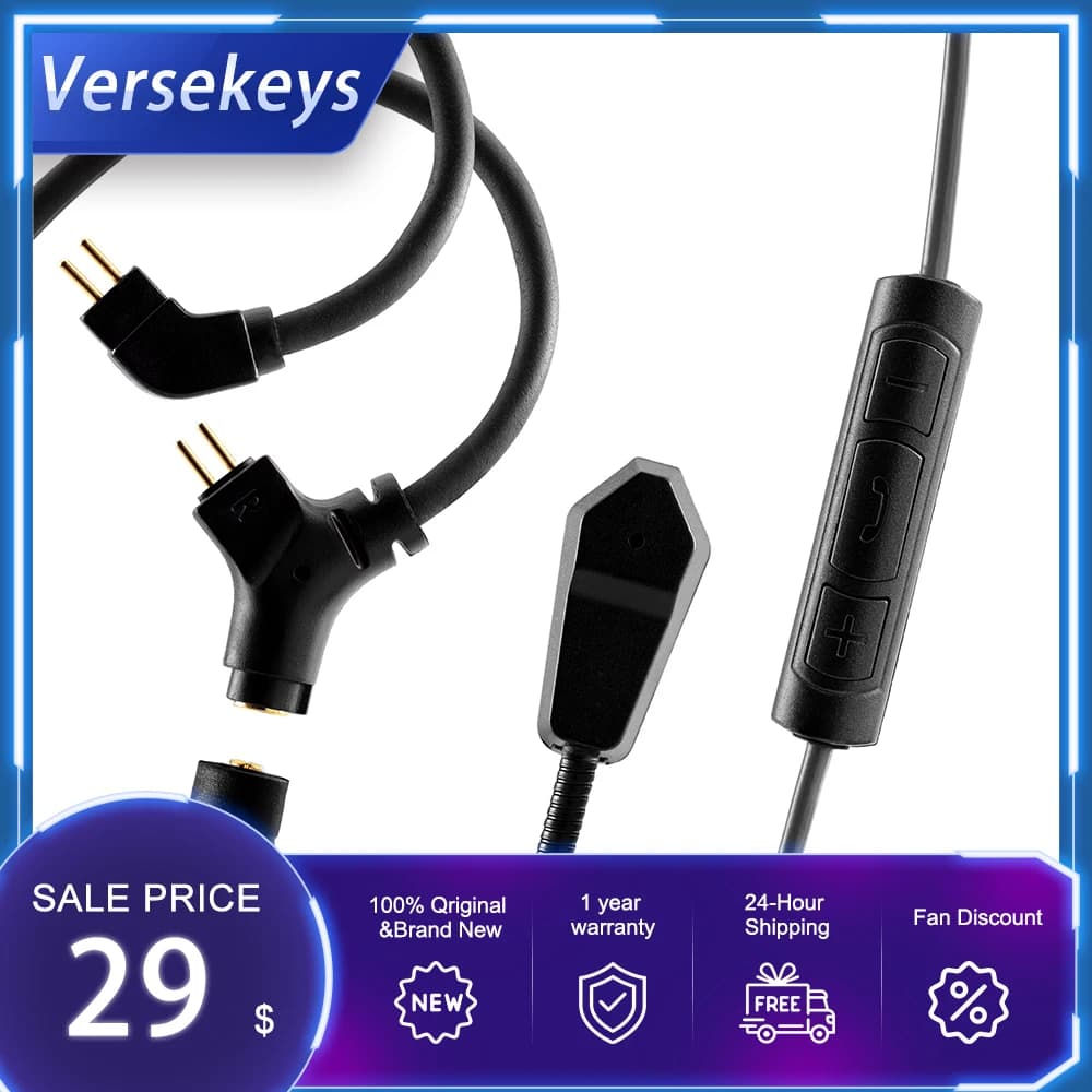 Celest RUYI headphone cable with microphone cable with detachable Audio IEM Pickup Audio Headphones Live Streaming