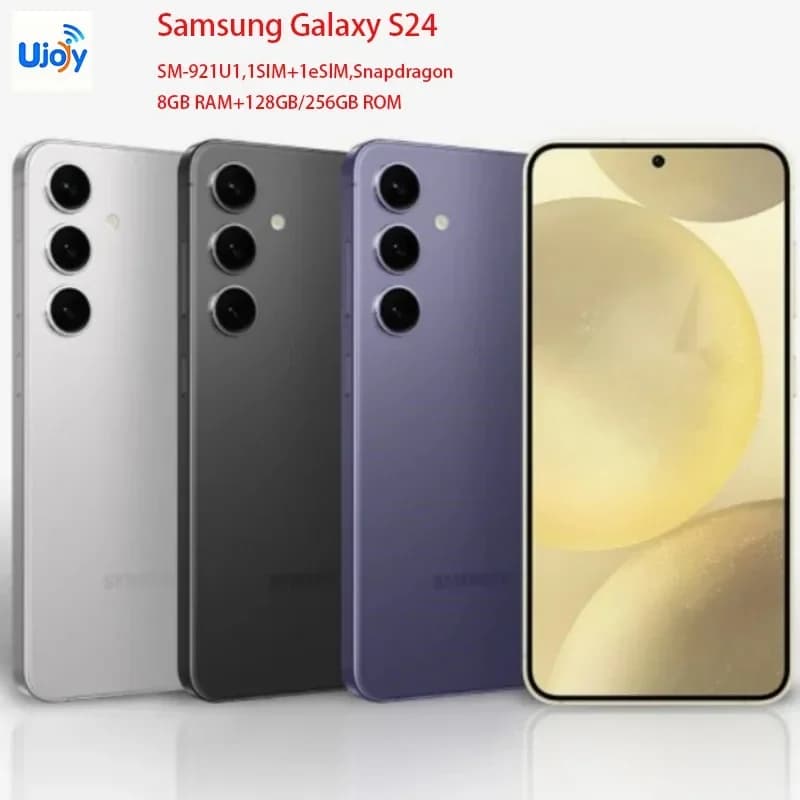 Samsung Galaxy S24 5G 6.2" AMOLED Snapdragon 8GB RAM 256/512GB ROM NFC Unlocked AI Smartphone-Rrefurbished Phone