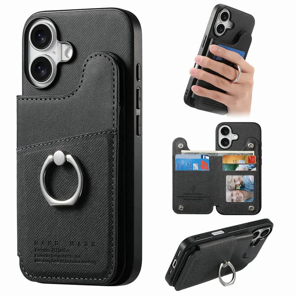 Portafoglio Doppio Pulsante Magnete Carta RFID Fonda per Nothing CMF Phone 2 Pro 5G 2025 Custodia di lusso CMF Phone2 2Pro Cover posteriore in pelle