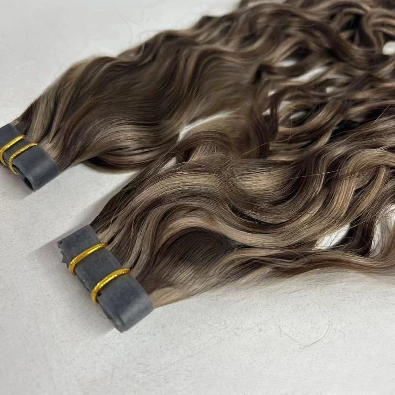 Hair curtain perforated hair curtain piano color wig