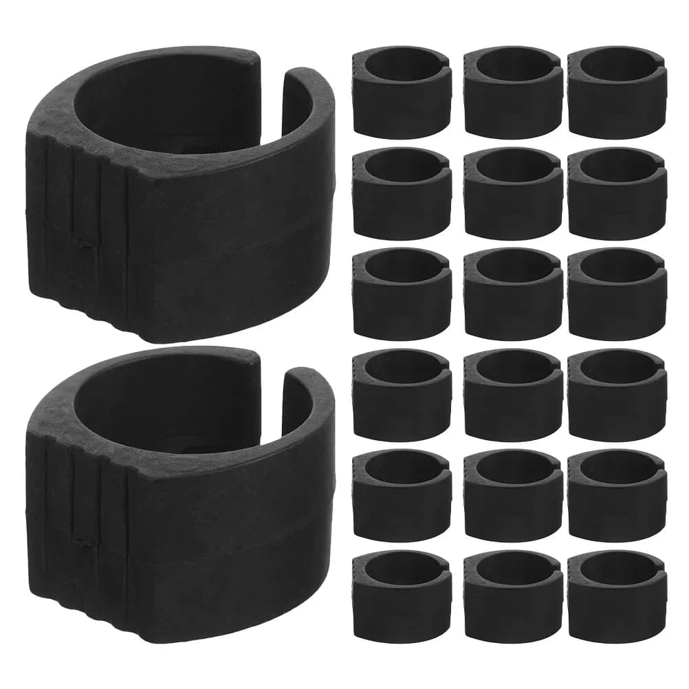 20 Pezzi Accessori per Carrelli della Spesa, Tappetini Antiscivolo per Carrelli Pieghevoli, Protezioni per Pavimenti, Cuscinetti Versatili per Gambe di Mobili