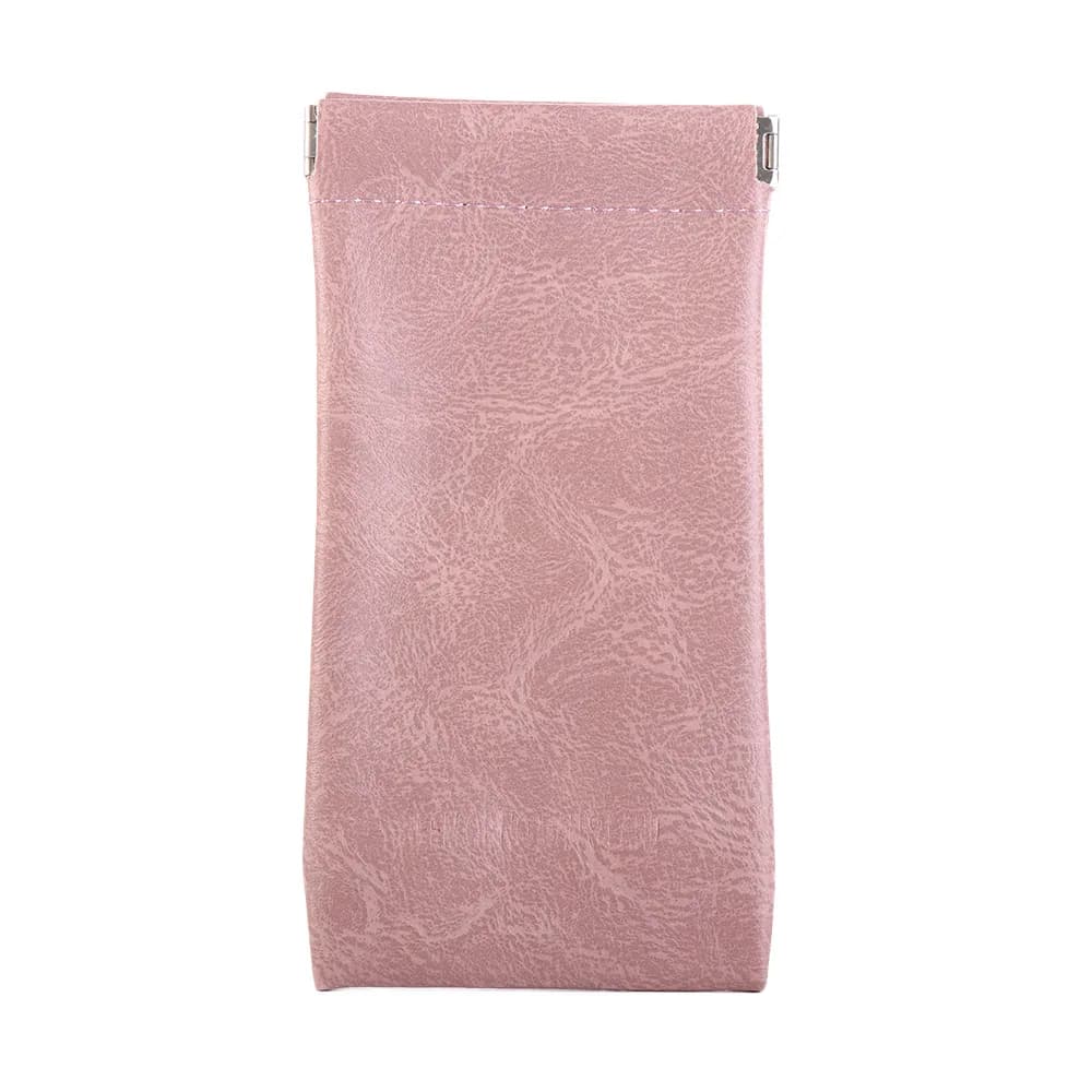 Simple Waterproof Letter Eyewear Protective Case Cosmetic Bag PU Leather Glasses Case Sunglasses Storage Bag Small Coin Purse