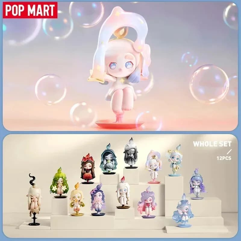 POP MART CHAKA Serie Light Sprite Scatola cieca Giocattoli Kawaii Anime Action Figure Caixa Caja Sorpresa Scatola misteriosa Bambole Ragazze Regalo