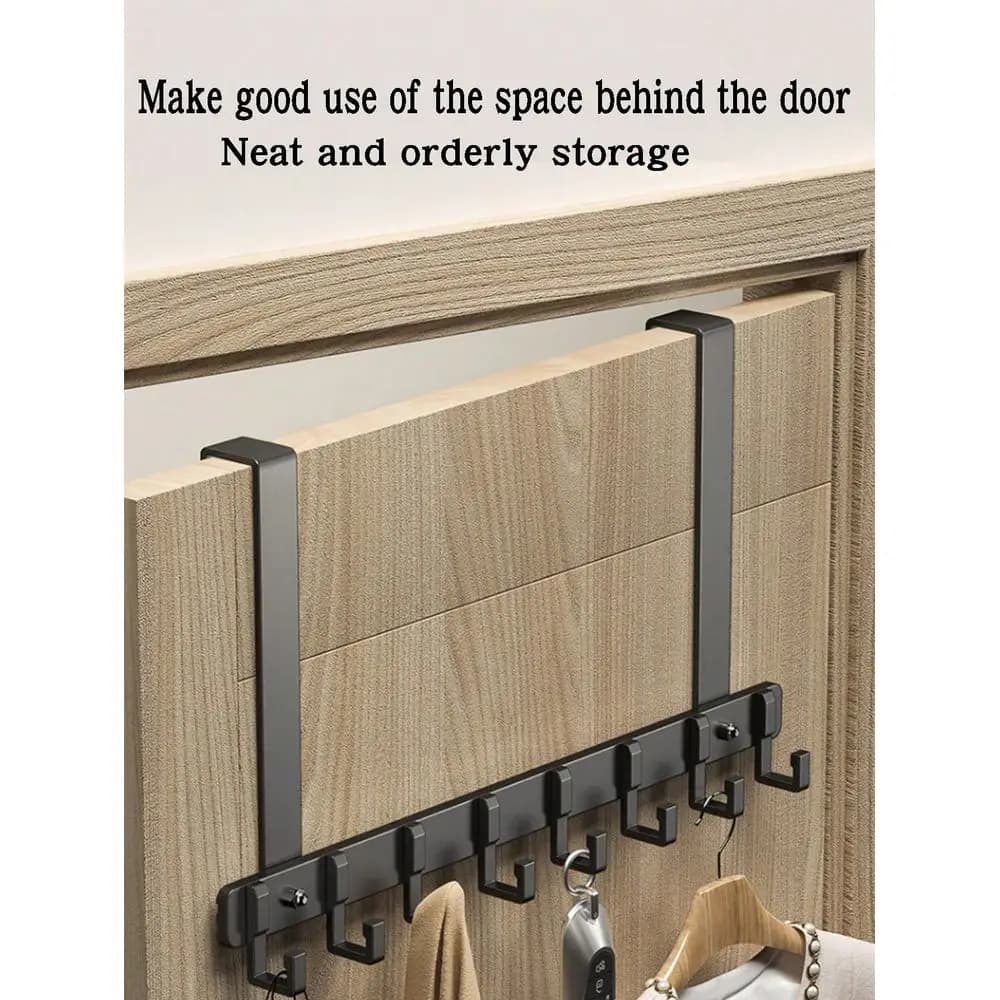Gancio appendiabiti da porta, gancio portaoggetti senza danni per camera da letto, casa, bagno, organizer per bagno, decorazione autunnale