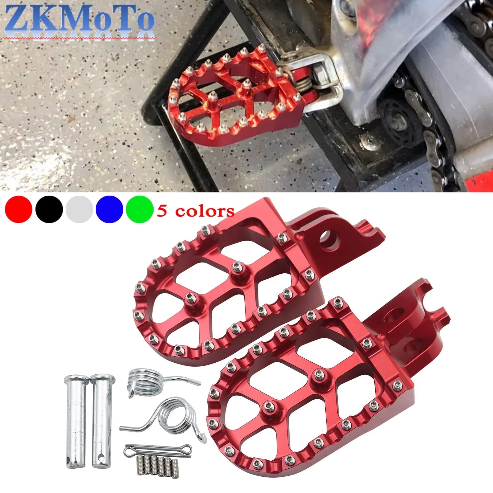 Moto di Alluminio di CNC Poggiapiedi Pedane Per HONDA CRF150R CRF250R CRF250X CRF450R CRF450X CRF250RX CRF450RX