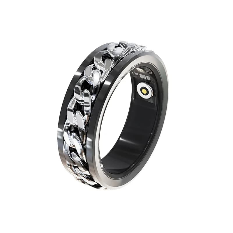 Anello Smart 2026 per Uomo e Donna con Giroscopio, Monitoraggio Frequenza Cardiaca, Ossigeno nel Sangue, Temperatura Cutanea, Impermeabile, Compatibile Android/iOS