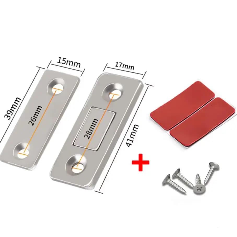 Fermo Porta Magnetico Ultra Potente, Blocco Magnetico per Porte, Chiusura Magnetica per Mobili e Armadietti