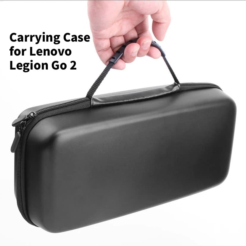 Borsa nera per il trasporto di accessori da gioco in PU, custodia da viaggio per console di gioco portatile Lenovo Legion Go 2