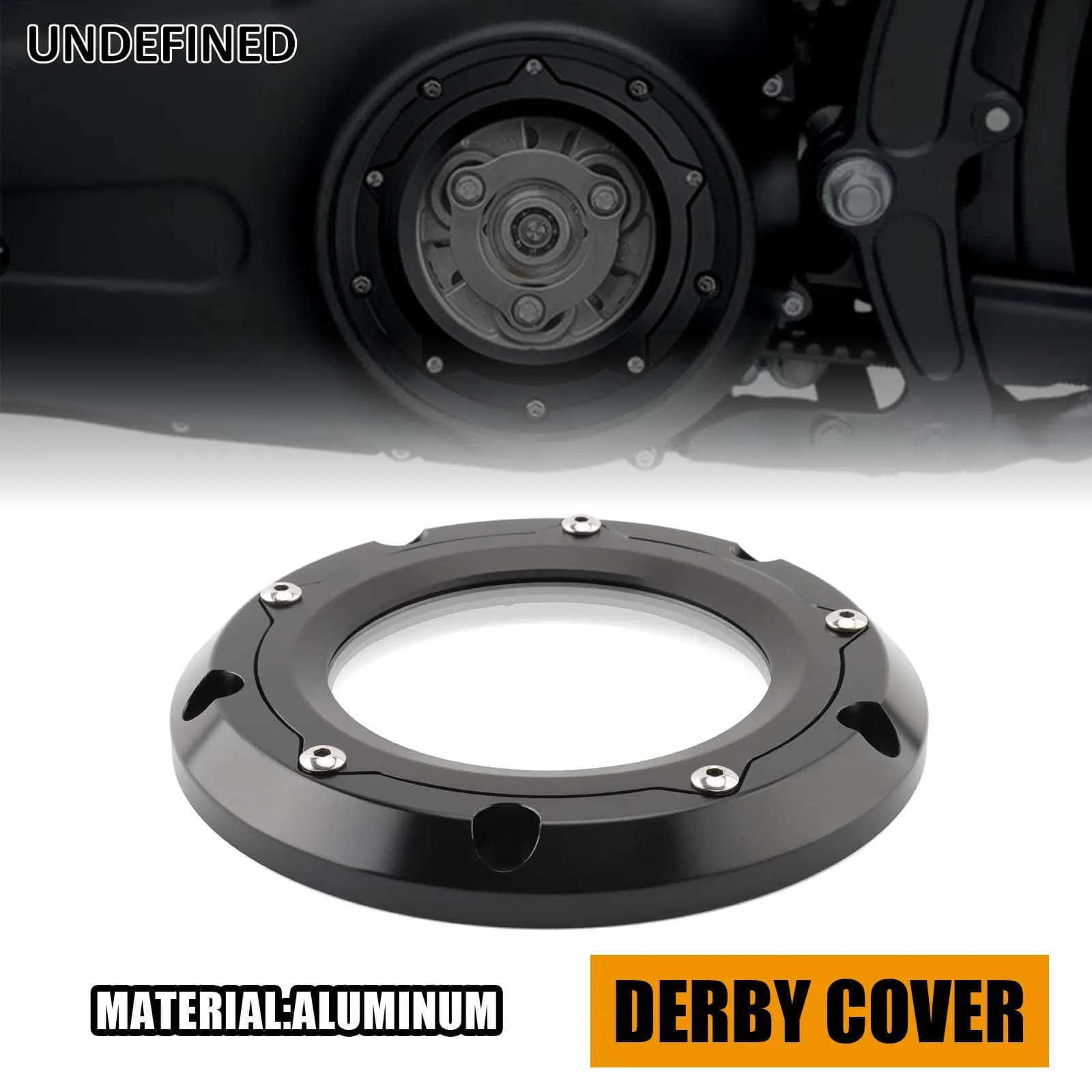 For Harley Softail Slim Street Bob Low Rider Fat Bob FLSB Deluxe Breakout 2018-2024 Black Chrome Aluminum Motorcycle Derby Cover