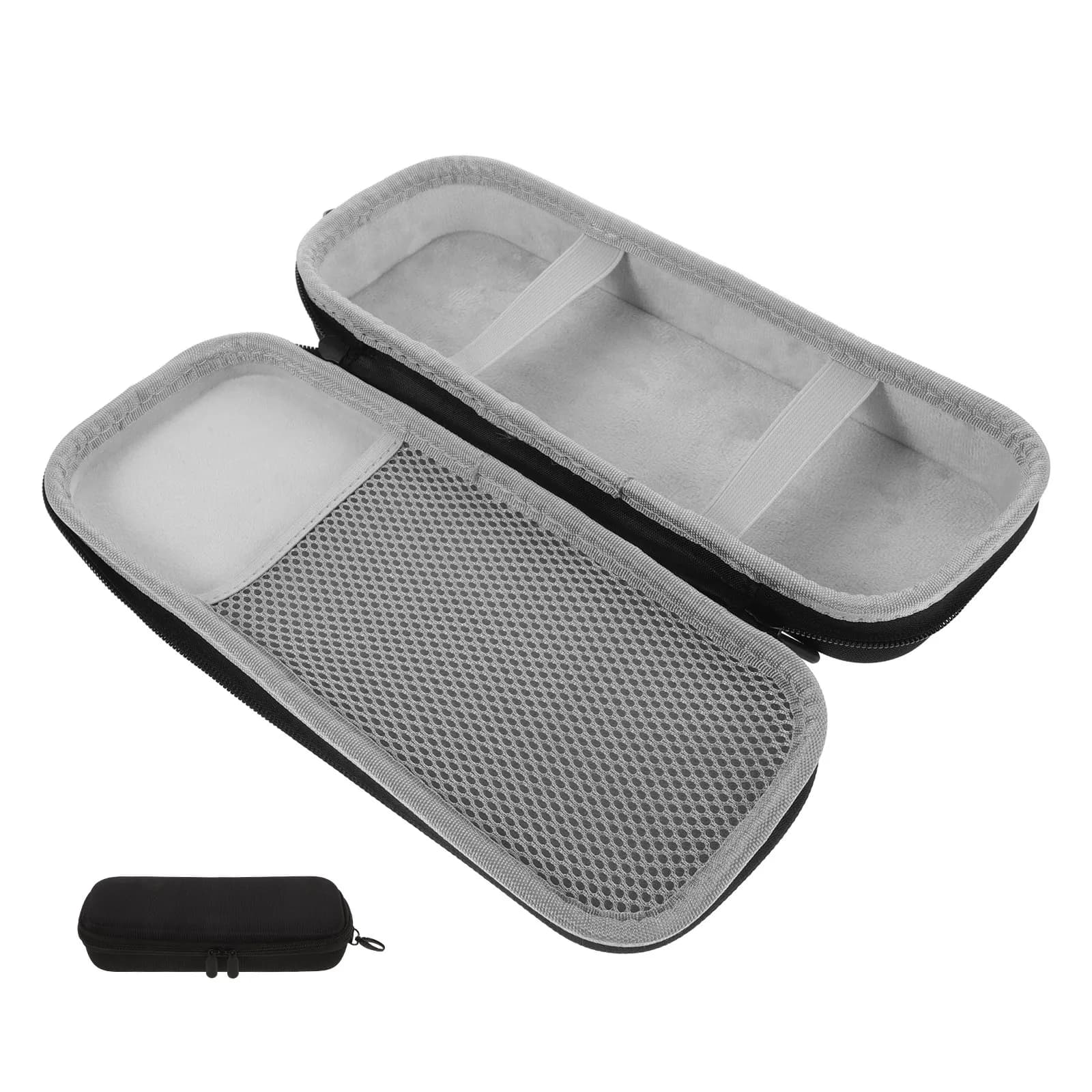Borsa per Microfono, Custodia Rigida in Lega di Alluminio EVA per Doppio Microfono, Organizer Protettivo Portatile da Viaggio