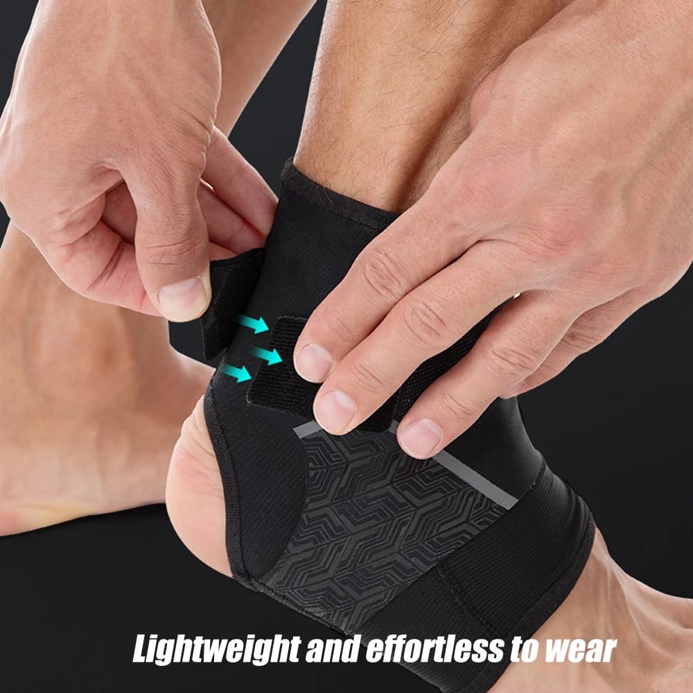 Supporto per Piede e Caviglia con Fascia Compressiva Regolabile, Fascia Elastica per Fascite Plantare, Tendiniti di Achille