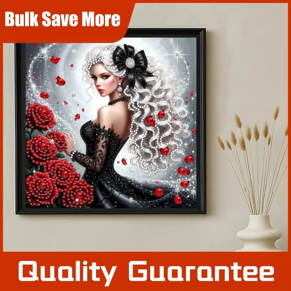 Quadri di Diamanti 5D Fai da Te a Forma Speciale per Adulti, Decorazione Murale per la Casa, Arte con Diamanti di Cristallo 11.81x11.81 pollici
