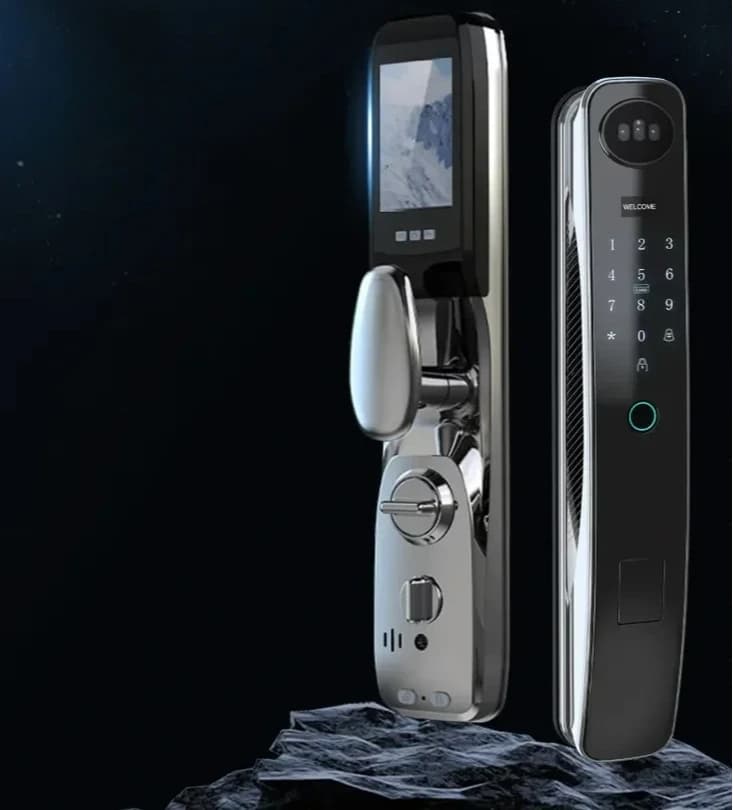 Serratura Intelligente Smartier con Riconoscimento Facciale 3D Tuya, Telecamera Wi-Fi, Impronta Digitale e Collegamento per Tutta la Casa - Nuovo Stile