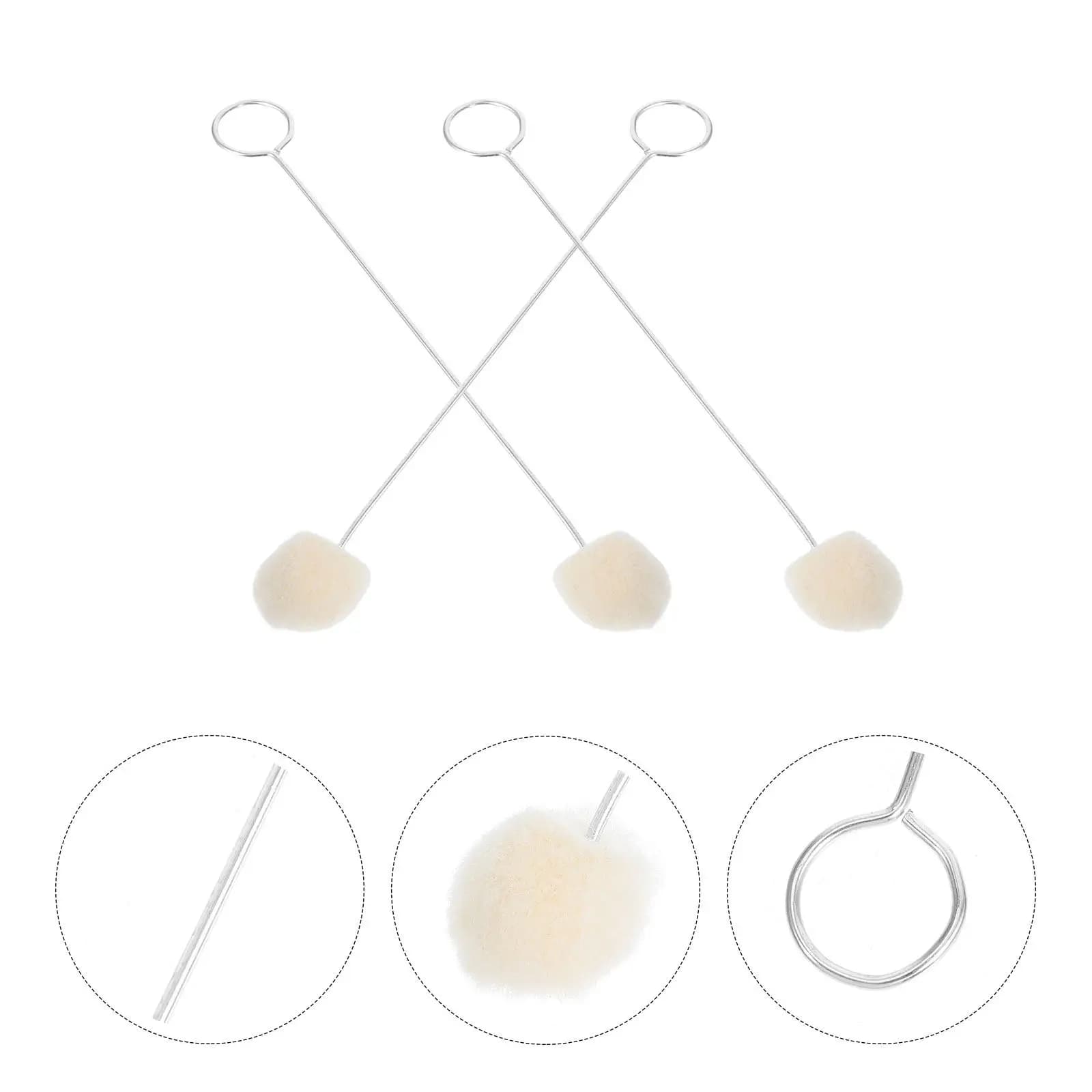 Set di 30 Pennelli in Lana con Manico in Metallo, Strumento per Tintura, Applicatore per Colorazione Fai-da-Te, Spazzola per Lucidatura Scarpe, Kit di Pennelli in Lana
