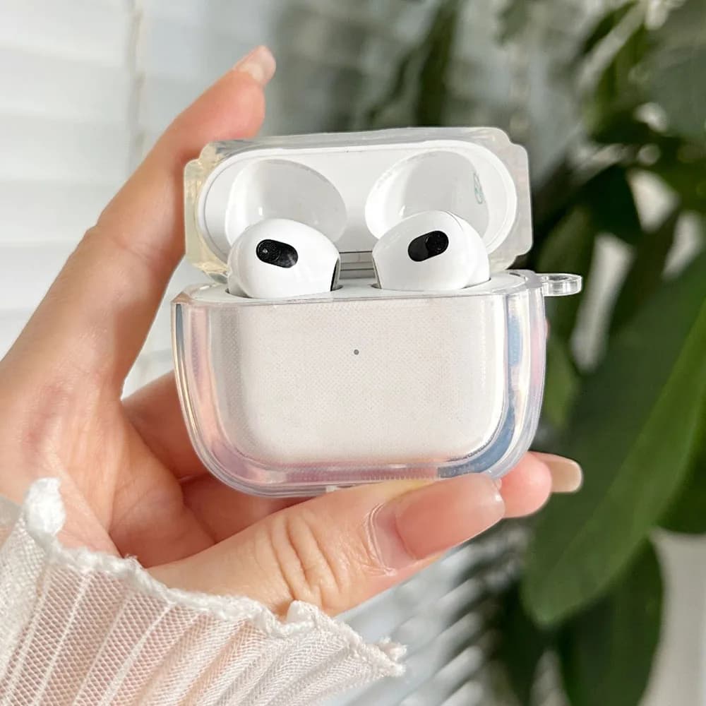 Crystal Earphone Case for Apple AirPods Pro 2 Transparent Protective Case for AirPod 4 3 1 Refill Box for Transparent and Hard Accessories