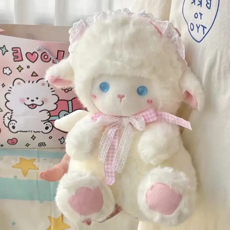 20/30/40 centimetri Carino Angelo Agnello Peluche Comfort Compagno Bambola Morbido Cuscino Decorazione Della Stanza Divano Schienale Cuscino Piccolo Pecora Ragazza regalo
