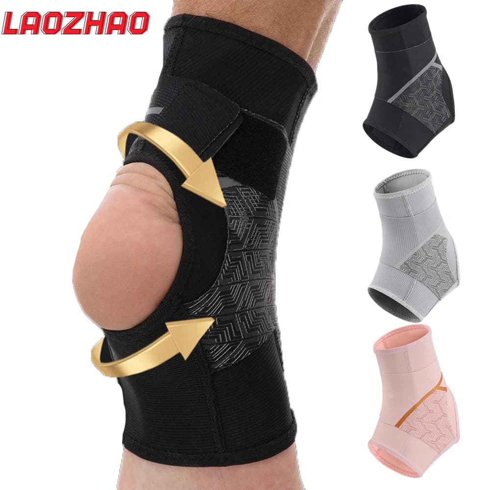 1 pezzo di tutore per caviglia per donna e uomo, fascia a compressione con cinturino flessibile, supporto per il piede per sport, tendinite di Achille, fascite plantare