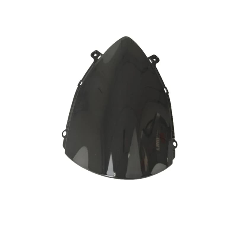 Gruppo maschera protettiva per parabrezza per casco da motociclista in materiale PC nero lavorato su misura CNC