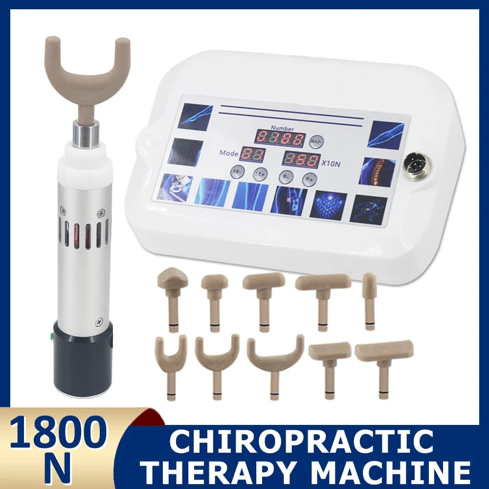 Electric Tool for Chiropractic 1800N, Spinal Massage and Correction Gun, Professional Device for Relieving Cervical Pain
