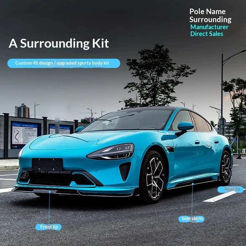 ：2025 Ne Small Surround Kit Front Lip Side Skirt Rear Lip Body Diffuser Car Modification Parts