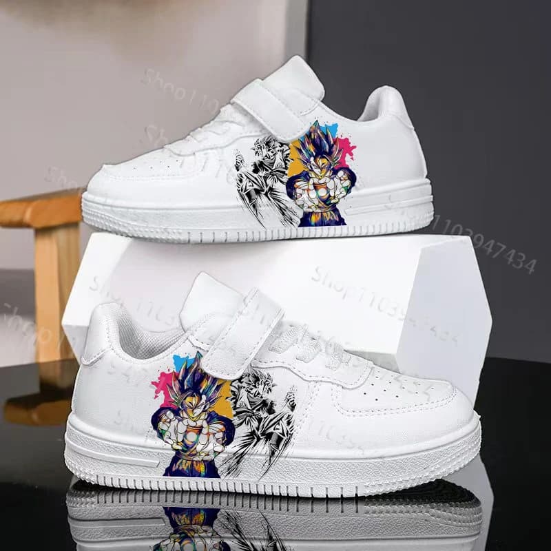 Sneakers per Bambini con Stampa Anime, Design Dragon Ball, Scarpe da Tennis Traspiranti e Comode per Ragazzi e Ragazze, Spedizione in 24 Ore