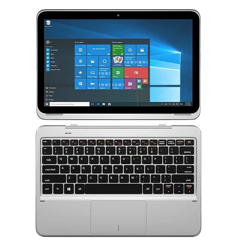 New 11.6-inch Windows 10 Tablet with Docking Keyboard, CPU x5-8300 Quad Core, Double Camera, 1366*768 IPS, 2GB RAM, 64GB ROM, WIFI, HDMI