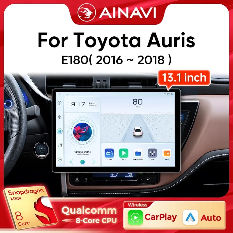 Ainavi 13.1 Pollici Per Toyota Auris 2016 2017 2018 Corolla E180 2K Altis Hybrid Autoradio Carplay Android Auto Lettore Multimediale