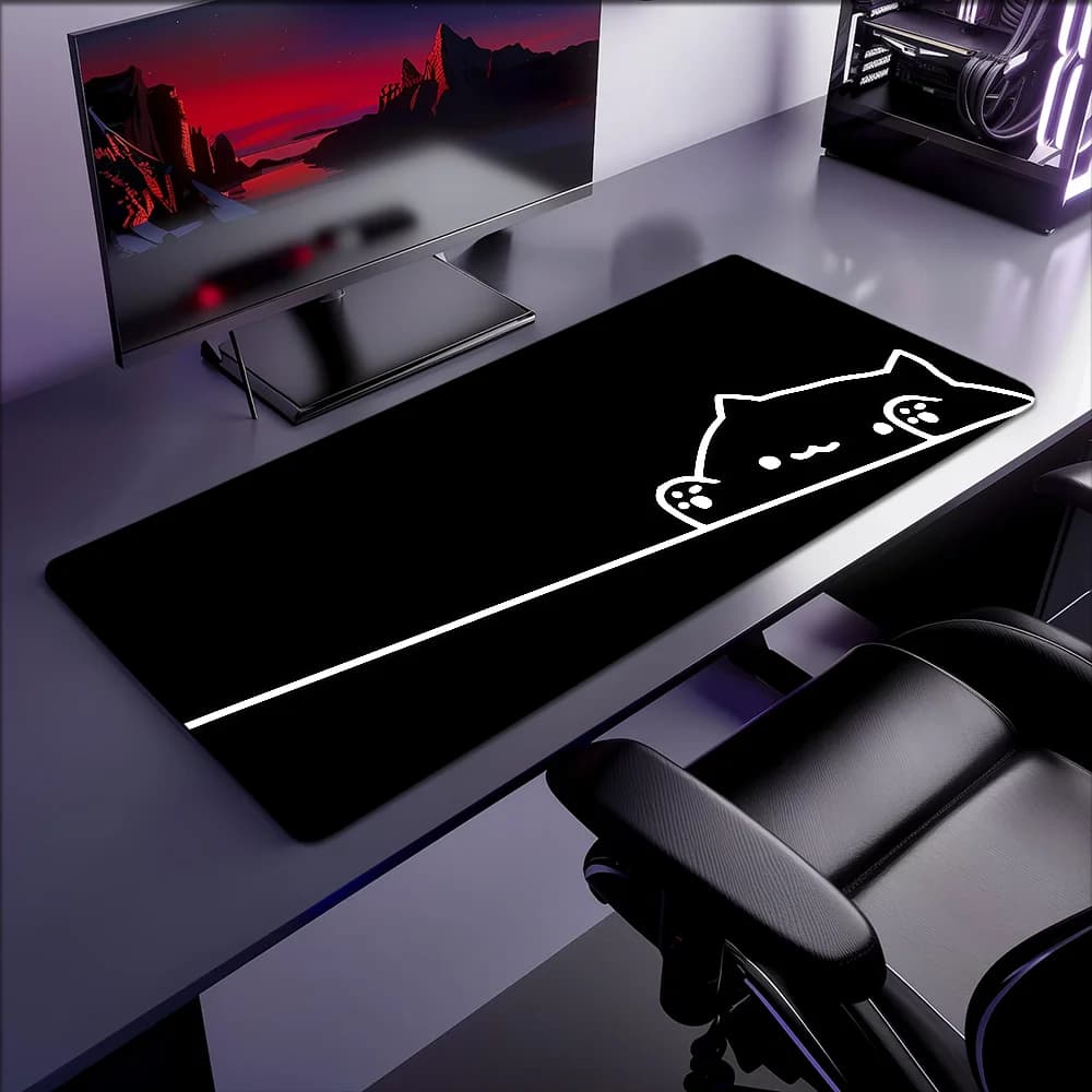 Tappetino per mouse antiscivolo B-Bongo Lockedge, carino e kawaii, per ufficio, studenti e gaming, spesso, grande, per scrittura e come cuscino