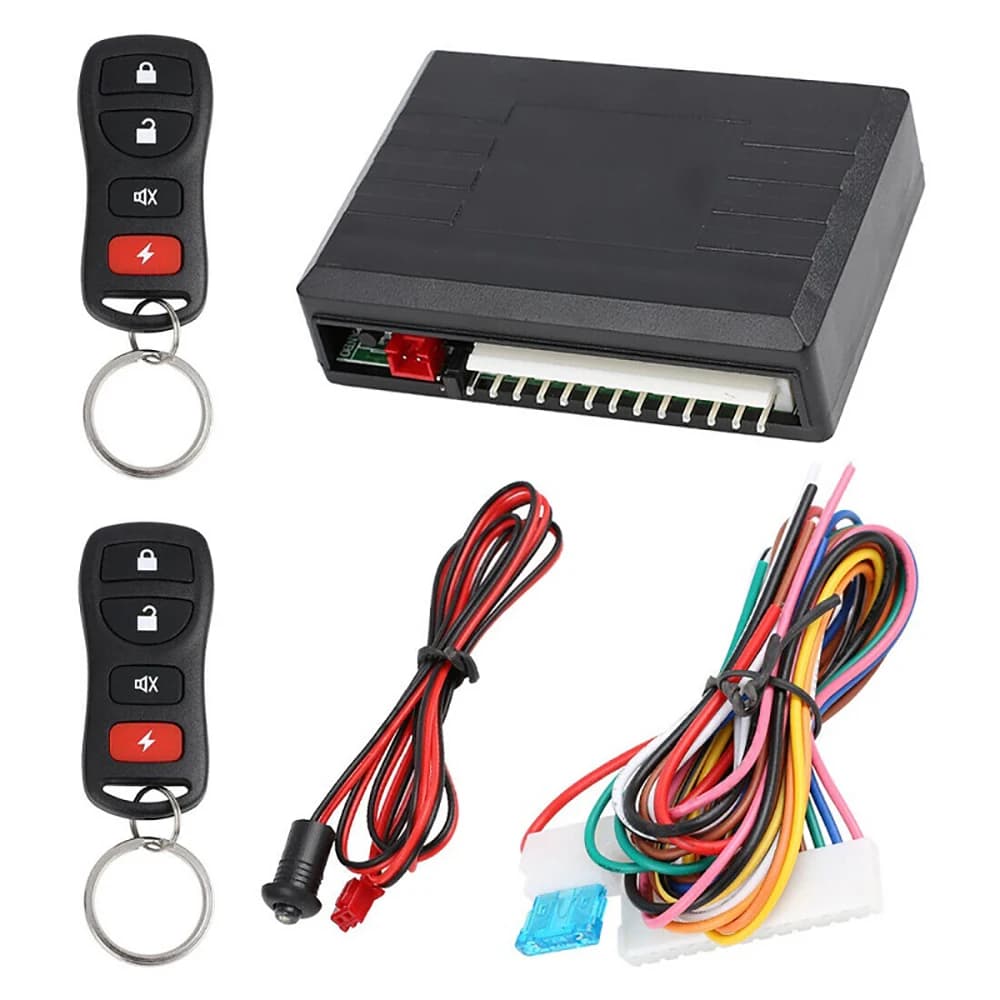 Kit di chiusura centralizzata remota per auto con sistema di accesso senza chiave universale per auto 12V con sistemi di allarme per auto