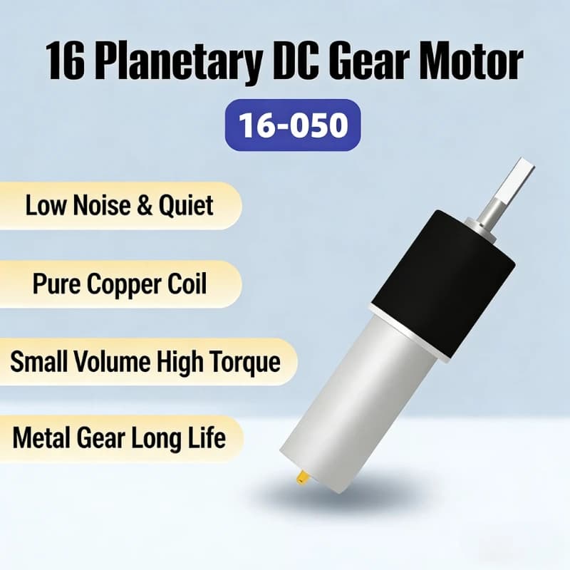 16-050 Miniature planetary DC motor 6V low noise curling iron motor with permanent metal tooth silent