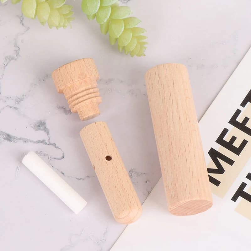 【AD】1PCS Diffusore di aromi in legno per oli essenziali con stoppini, inalatore nasale per aromaterapia e nebulizzazione