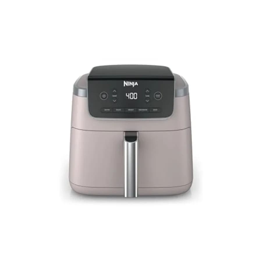 Friggitrice ad Aria Pro 5-in-1 da 5 QT Rosa Chiaro con Cestello Antiaderente e Piastra per Croccantezza, per Cuocere, Arrostire, Riscaldare e Disidratare