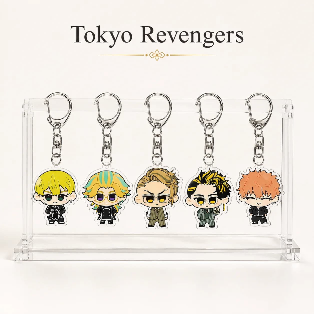 Tokyo Revengers Q Chibi Acrylic Keychain Gang Character Bag Pendant Anime Fan Collectible Accessory Decor Present Gift Key Ring