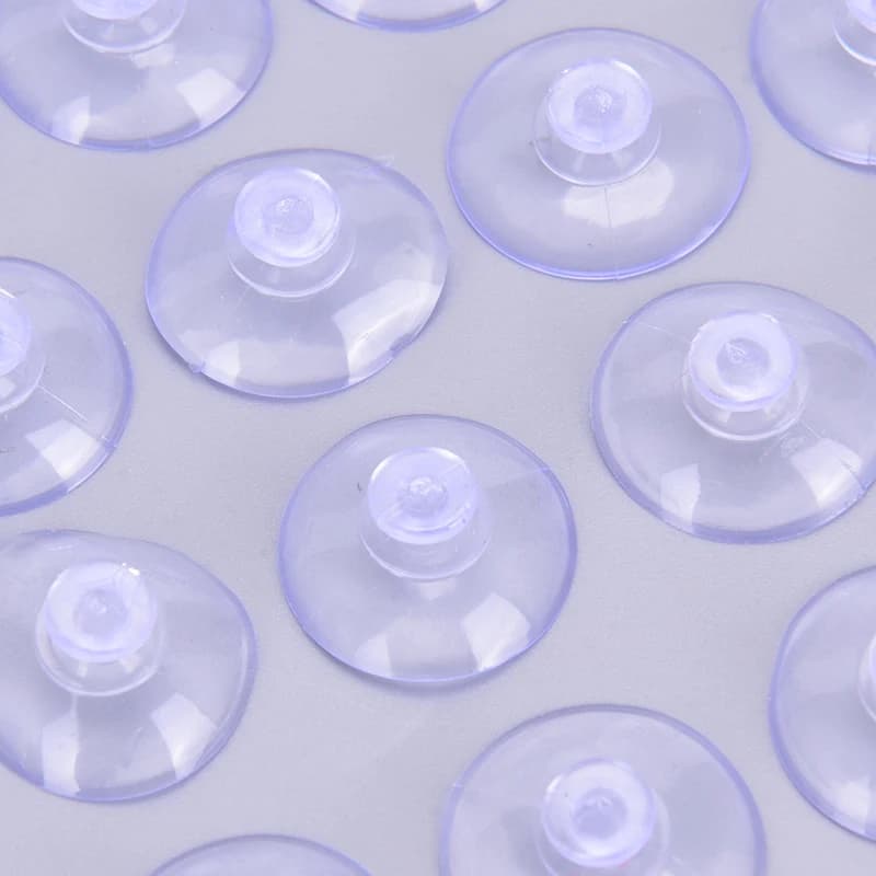 20 pz/lotto ventose a ventosa per Pad Pasting 20mm testa a fungo supporto a ventosa trasparente per porta a parete del bagno in vetro dell'auto