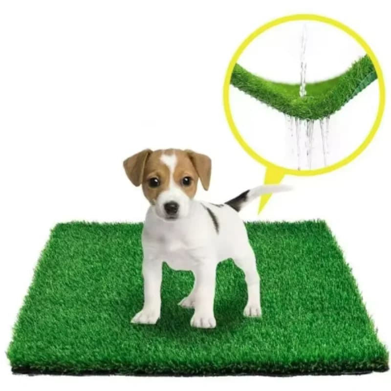 Tappetino da prato per simulazione di tappeto erboso artificiale verde per animali domestici Tappetino per orinatoio per cani portatile impermeabile per uso interno ed esterno