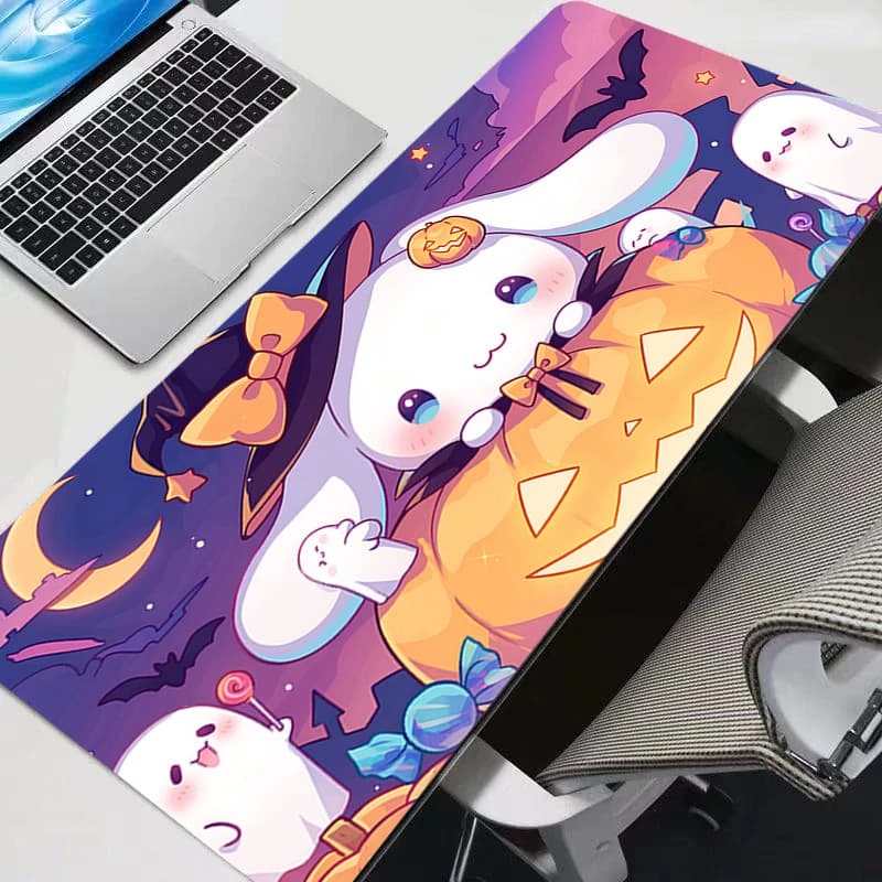 Tappetino per Mouse 90x40cm Cinnamoroll, Grande Tappetino per Tastiera da Gamer, Tappetino in Gomma per Scrivania, Tappeto per Mouse, Tapis Souris per Gaming, Mousepad per Notebook