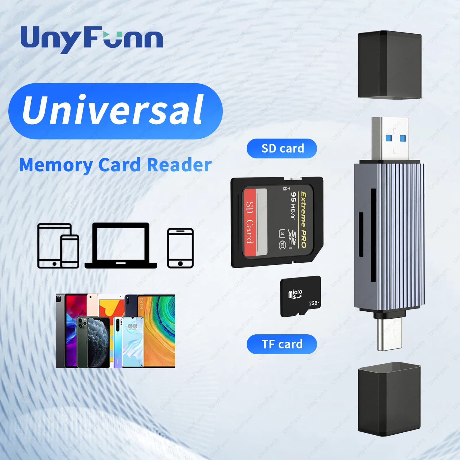Lettore di schede di memoria universale con USB C e USB A A SD lettore di schede Micro SD TF per Macbook accessori per Laptop iOS per IPhone iPad