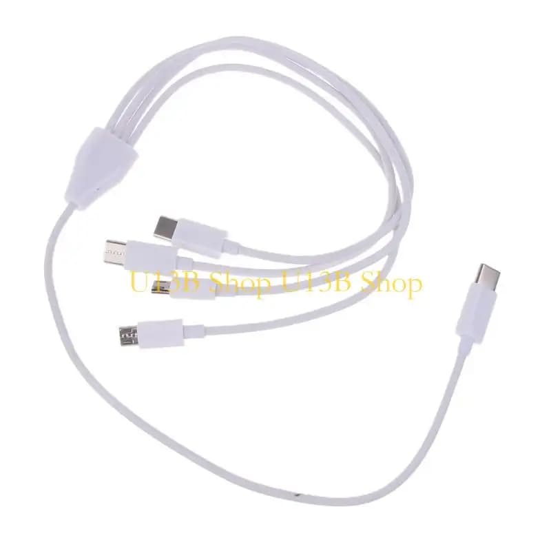 U13B 4-in-1 USB C To Micro USB Type C Cable For Mobile Phone Multi Charging Wire