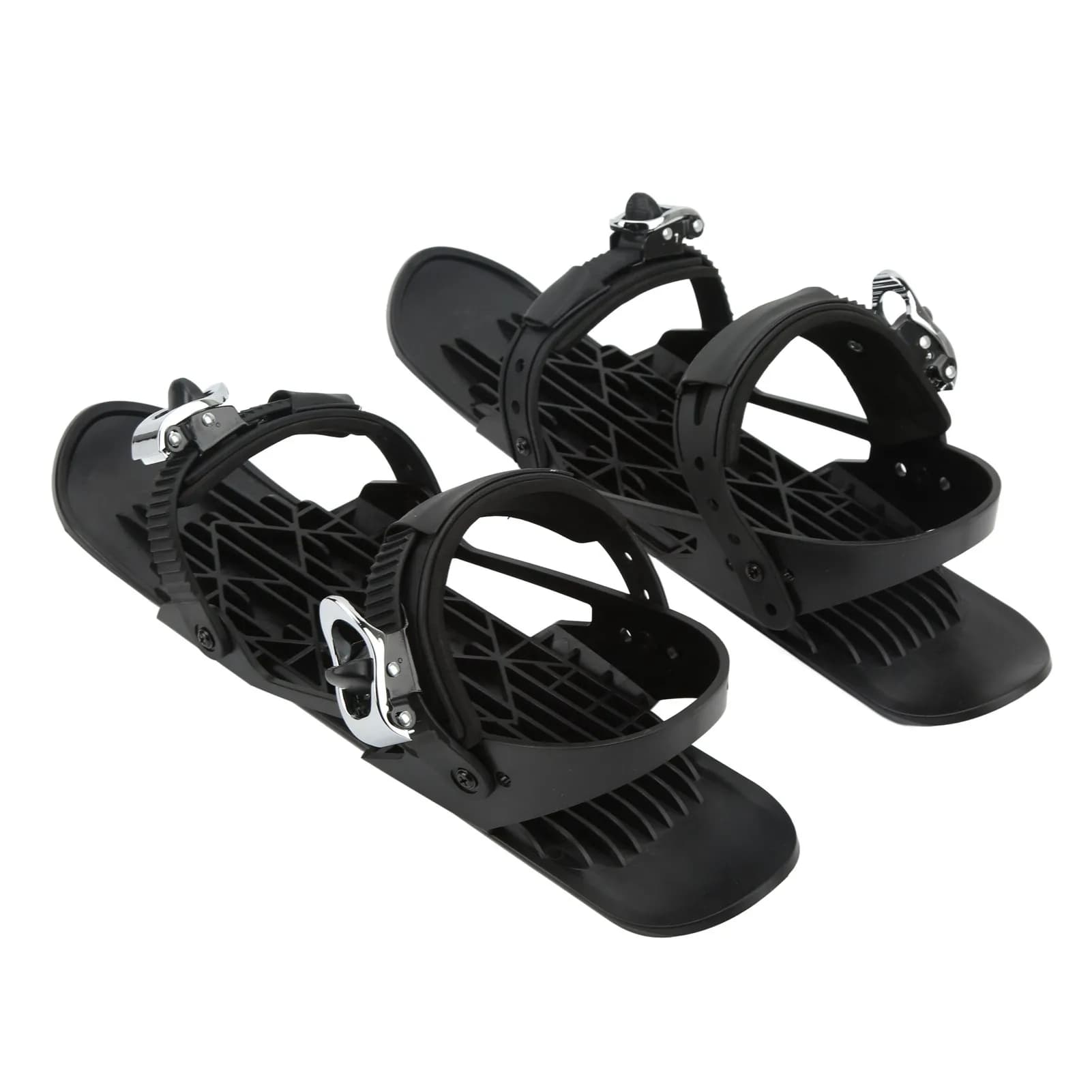 Mini Scarponi da Sci Neri con Attacco Regolabile, Scarponi da Snowboard Mini per Sentieri Forestali, Scarpe da Mini Sci