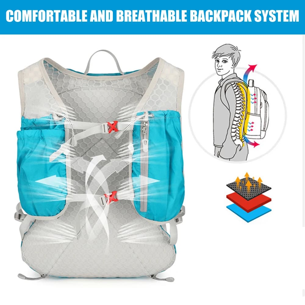 1 pcs racing vest for woman man light backpack for hydration bag backpack for hiking, path, ski, camping, cycling, race