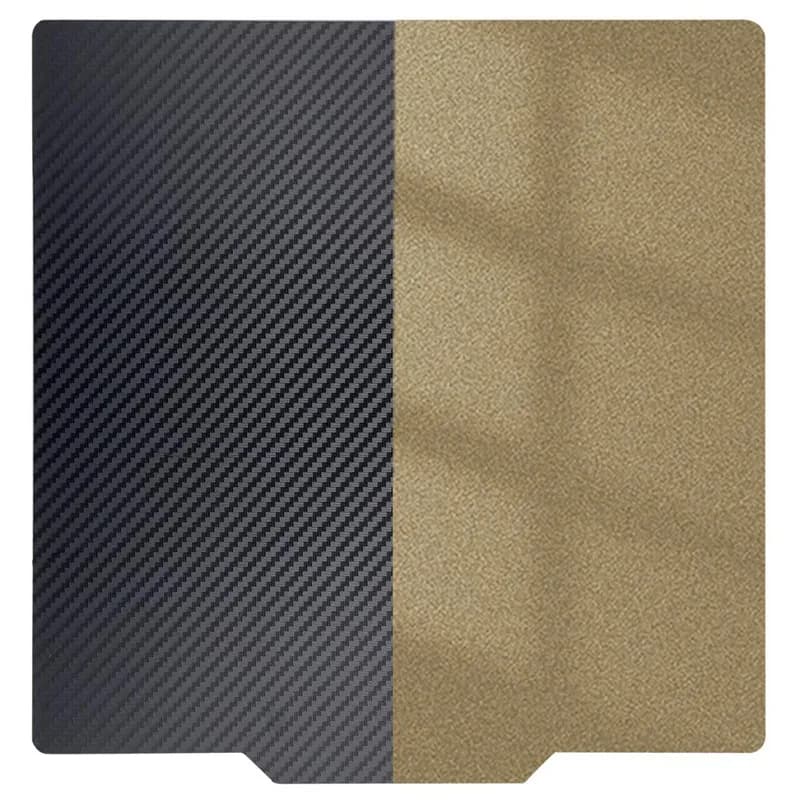 PEI ENERGETIC Sheet 160x160mm, PEI surface Testurized on Both sides + PEO/PET Lyscia surface, Steel Printer for 3D Printer Salad Fork