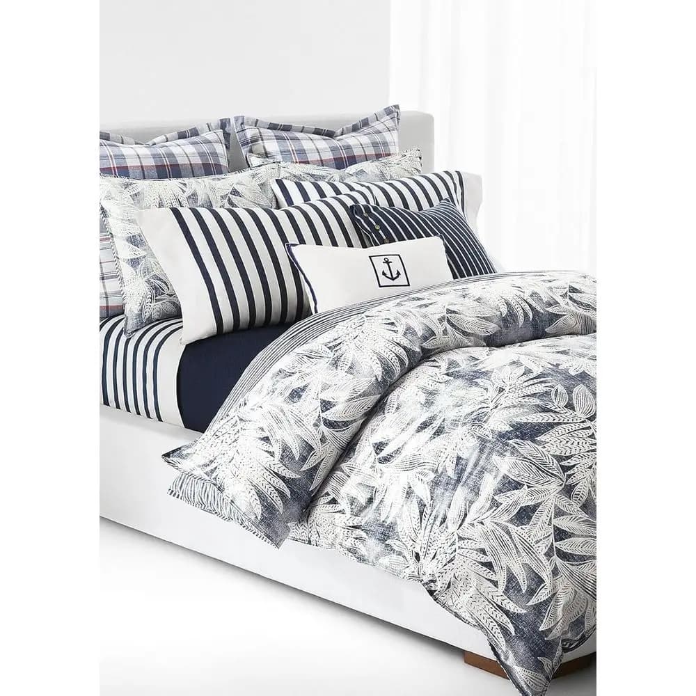 Set Copripiumino a Righe Loral King Size 3 Pezzi