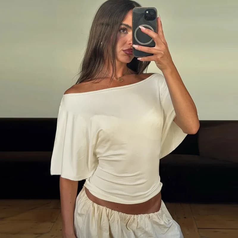 Talenza Top Estivi da Donna, Sexy e alla Moda, con Schiena Scoperta e Lacci, Aderenti, Corti, Casual, Eleganti per il Lavoro e lo Streetwear